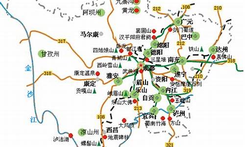 四川旅游攻略景点地图_四川旅游攻略景点地图高清